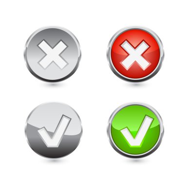 vektör onay işaretini set