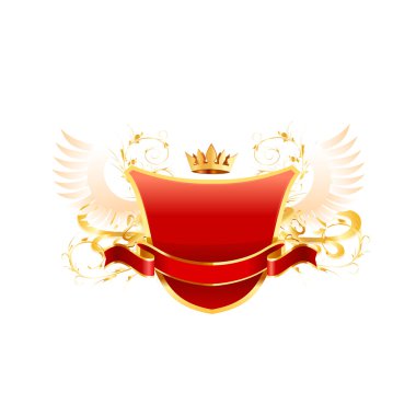 vektör süslü kalkan