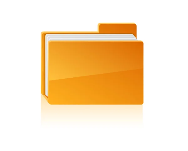 Vector illustration of interface computer folder. Vector — Stock Vector