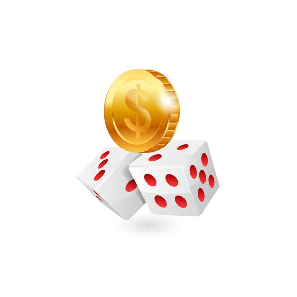 Ícone de casino — Vetor de Stock