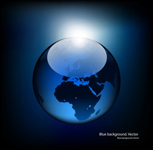 Blue background with Globe. Stock Vector Image by ©pokomeda 26880747