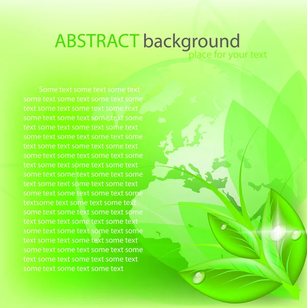 Grön abstrakt bakgrund. — Stock vektor