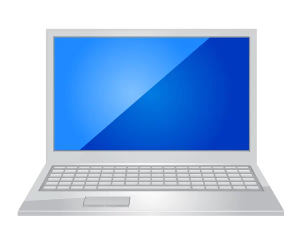Icona del computer portatile. Vettore — Vettoriale Stock