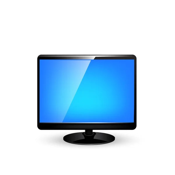 Monitor LCD vectorial — Vector de stock