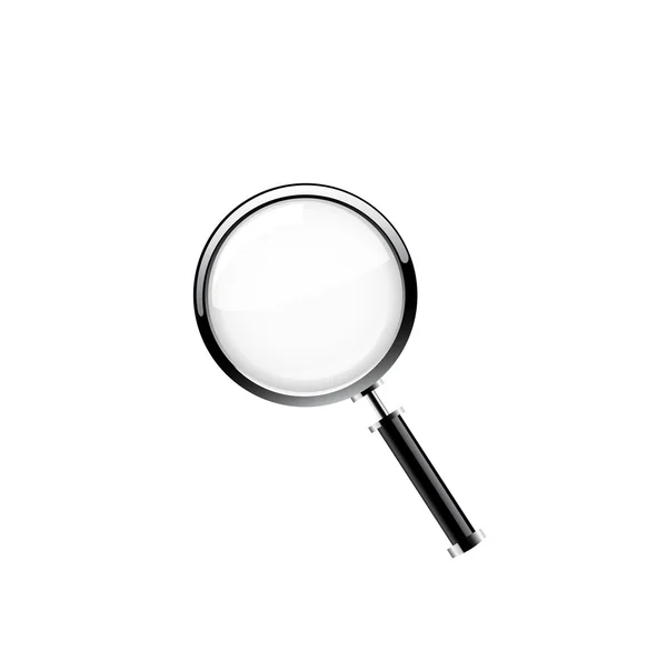 Magnifying glass isolated on white background — Stock Vector