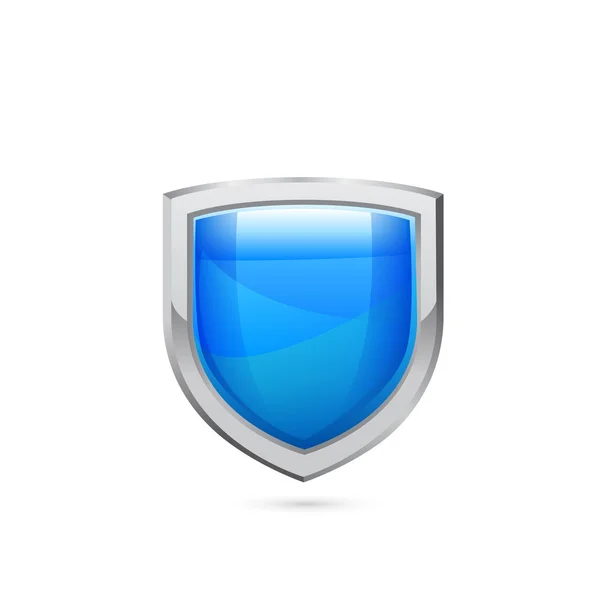 Blue shield. vector — Stock Vector