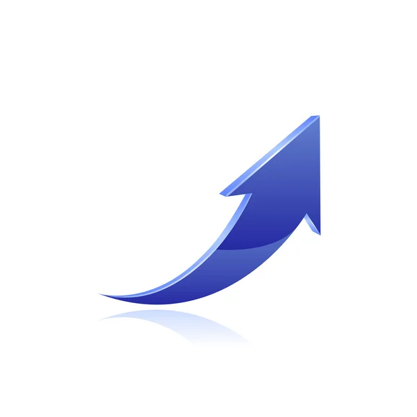 Blue arrow. Vector — Stockový vektor