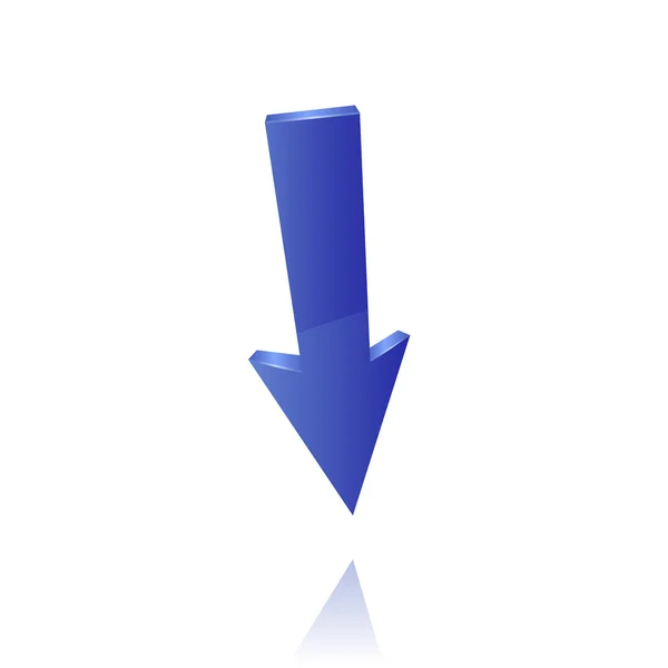 Flecha azul. Vector — Archivo Imágenes Vectoriales