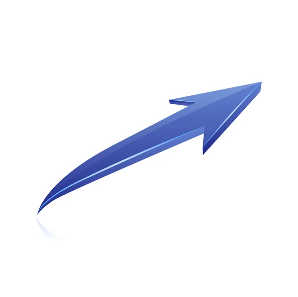 Blue arrow. Vector — Stockový vektor
