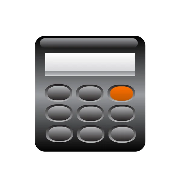 Gray calculator — Stock Vector