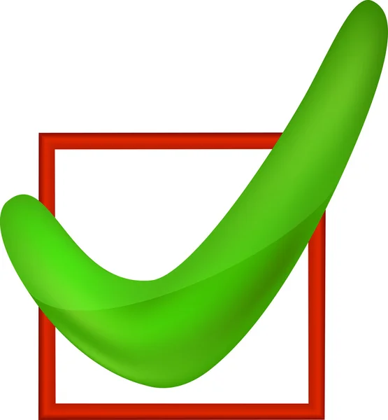 Vector green checkmark. Vector — Stock Vector