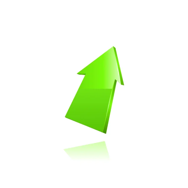 Flecha verde. Vetor —  Vetores de Stock