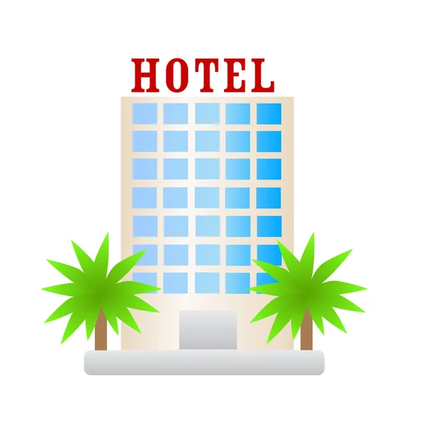 Icono del hotel — Archivo Imágenes Vectoriales