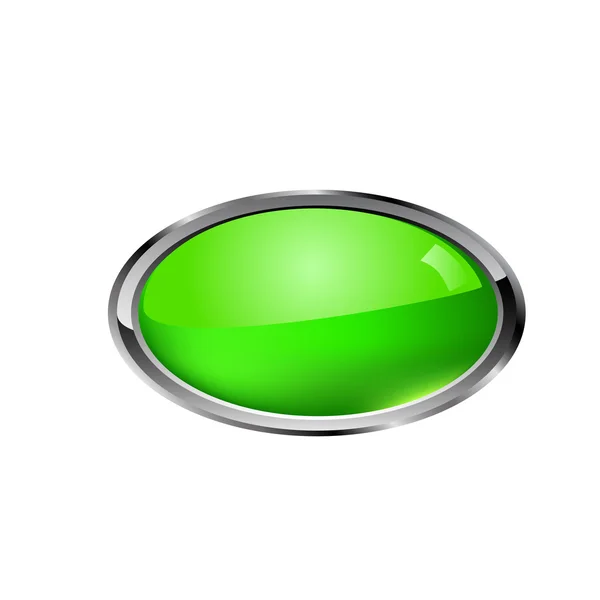 Bouton vert — Image vectorielle