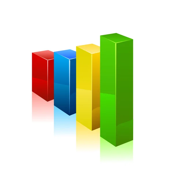 Grafico aziendale. Vettore — Vettoriale Stock