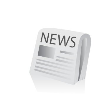 Gazete simgesi. vektör