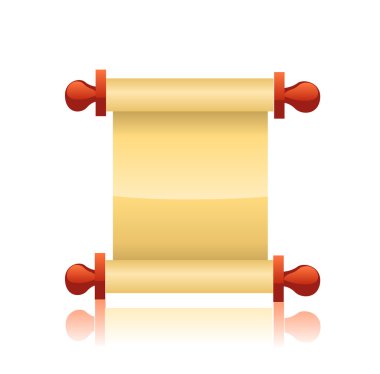 eski kağıt tomar yukarıya haddelenmiş