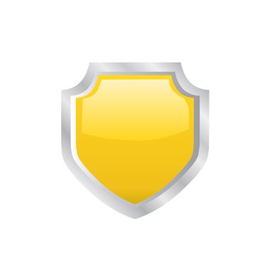 Sarı kalkan. vektör