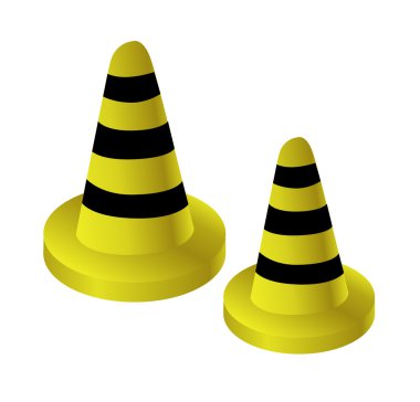 vektörel trafik koni