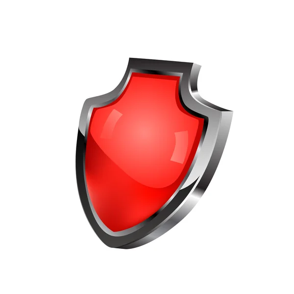 Red shield. Vector — Stock Vector