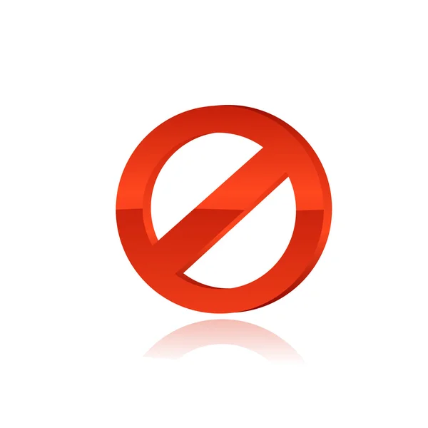 Πινακίδα απαγόρευσης. διάνυσμα — Διανυσματικό Αρχείο