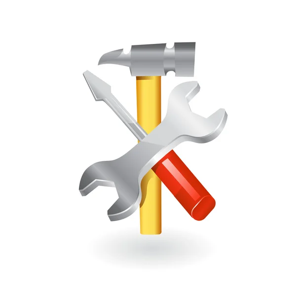 Icono de herramientas de trabajo . — Vector de stock