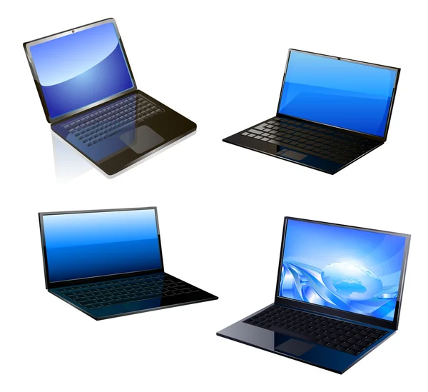 Conjunto de ícones para laptop — Vetor de Stock
