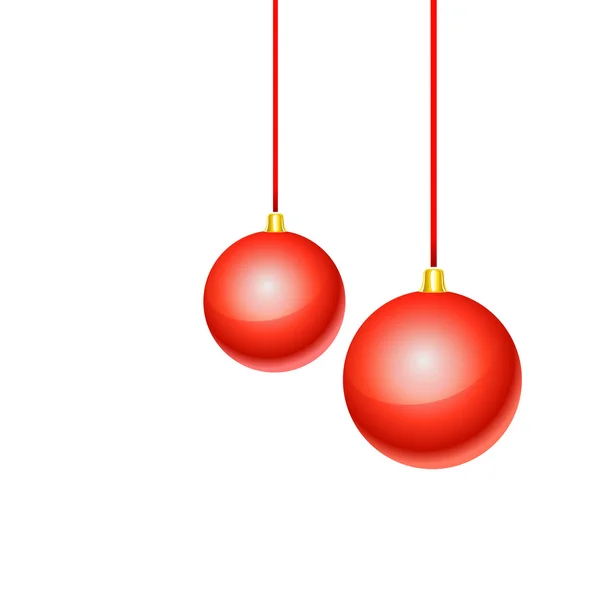 Bolas de Navidad. — Vector de stock