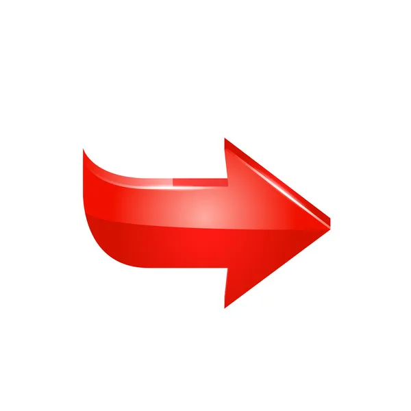 Red arrow. Vector — Stock Vector