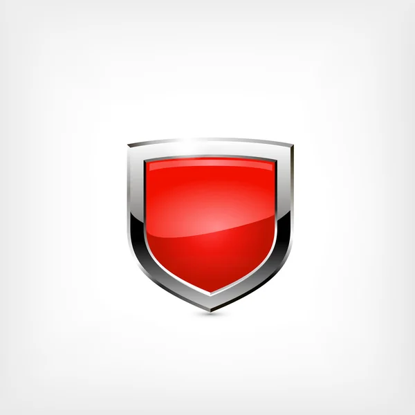 Red shield. — Stock Vector