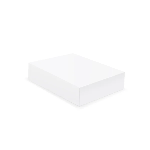 Weiße Schachtel. Vektor — Stockvektor