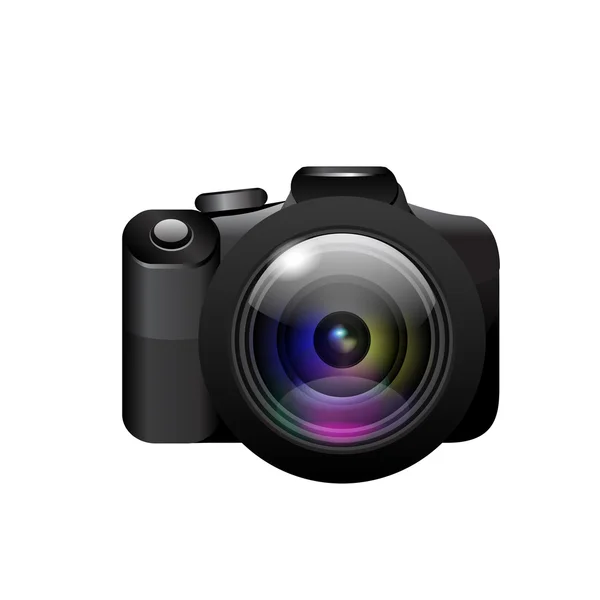 Camera on white background. Vector — Stock Vector