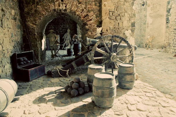 Utställning i den gamla staden Ibiza, Spanien — Stockfoto