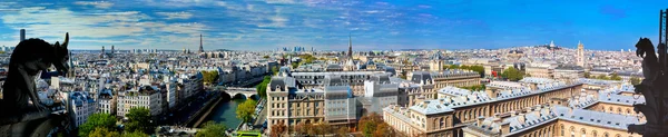 Panorama Paris, Frankrike. Eiffeltornet, floden seine — Stockfoto