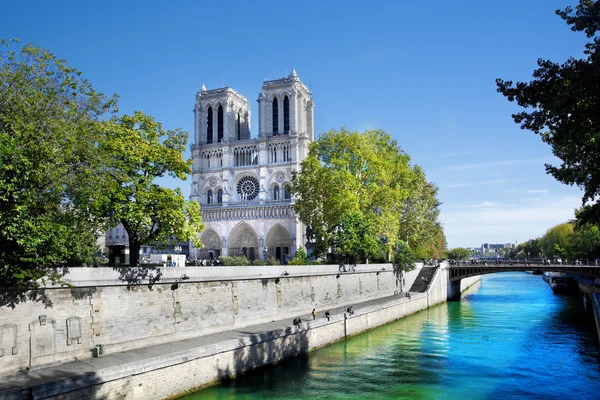 Notre Dame Cathedral, Párizs, Franciaország. — Stock Fotó