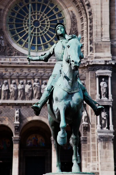 Jeanne d'Arc statue, Paris France — Stock Photo, Image