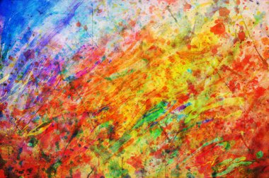 Colorful abstract painting. Colors background clipart