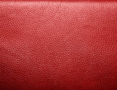 Soft wrinkled red leather. Texture or background