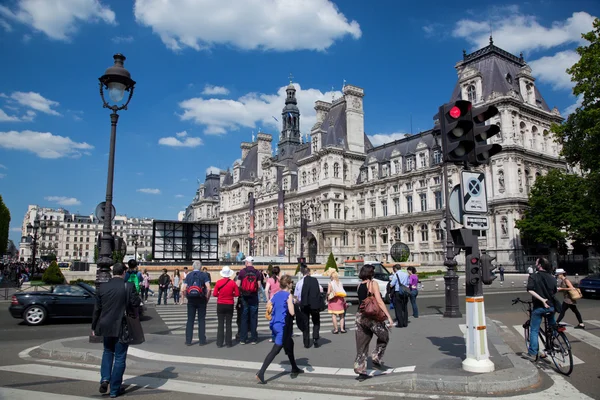 The Hotel de Ville, Paris, France. — Stock Photo, Image