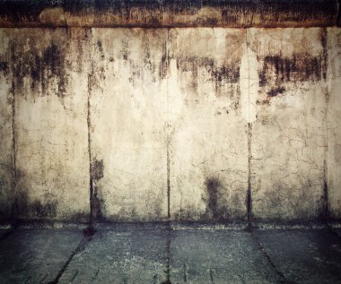 Grunge, rusty concrete wall background clipart