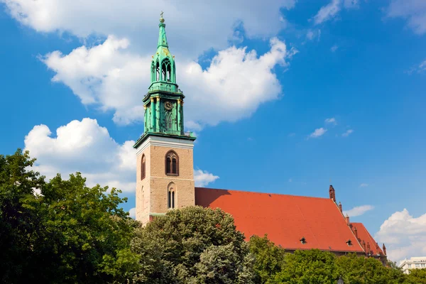 Marienkirche Church in central Berlin. German — Stock Photo, Image