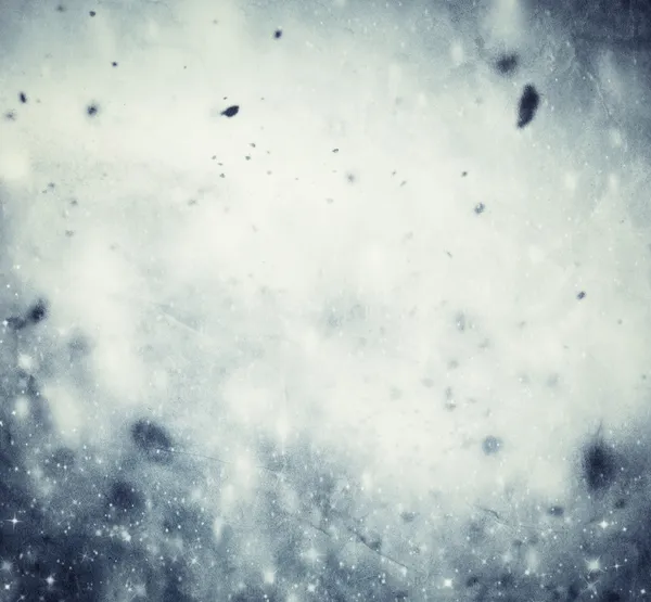 Inverno, sfondo natalizio. Neve, glitter su texture vintage . — Foto Stock