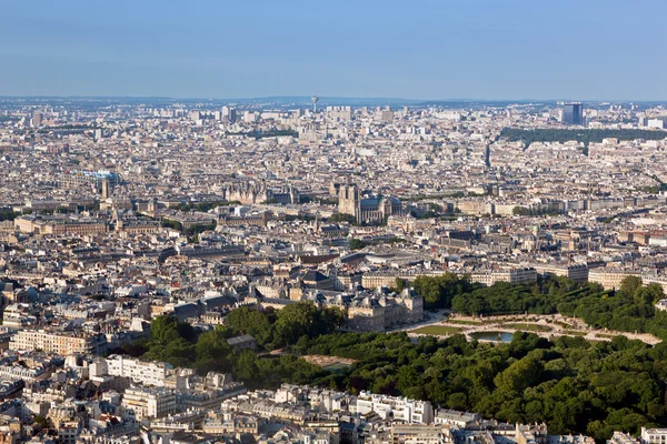 Paříž, Francie horní pohled na notre dame de paris — Stock fotografie