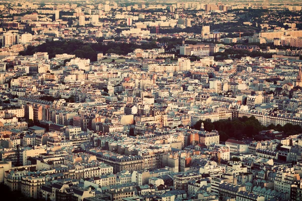 Paris, Francja widok z góry na dzielnicy willowej — Zdjęcie stockowe