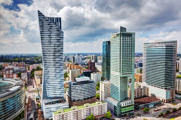 Downtown business skyscrapers, city center — Stock Photo, Image