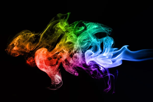 Coloridas olas de humo creativas — Foto de Stock