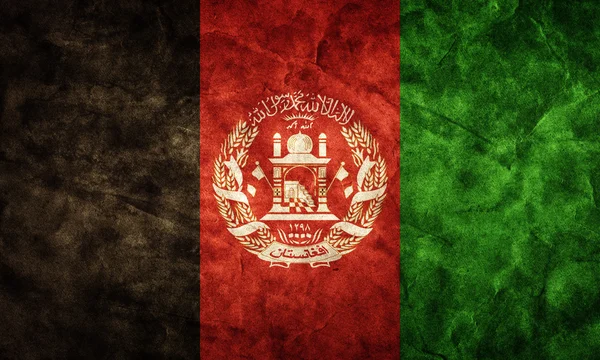 Afghanistan grunge vlag. — Stockfoto