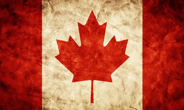 Bandeira grunge do Canadá . — Fotografia de Stock