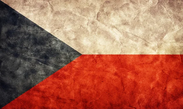 Bandera grunge de República Checa —  Fotos de Stock