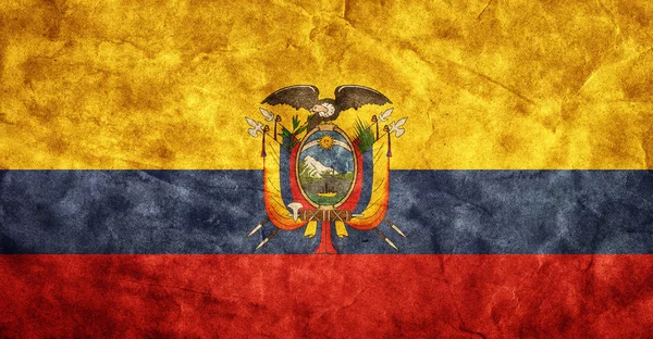 Bandera grunge Ecuador —  Fotos de Stock